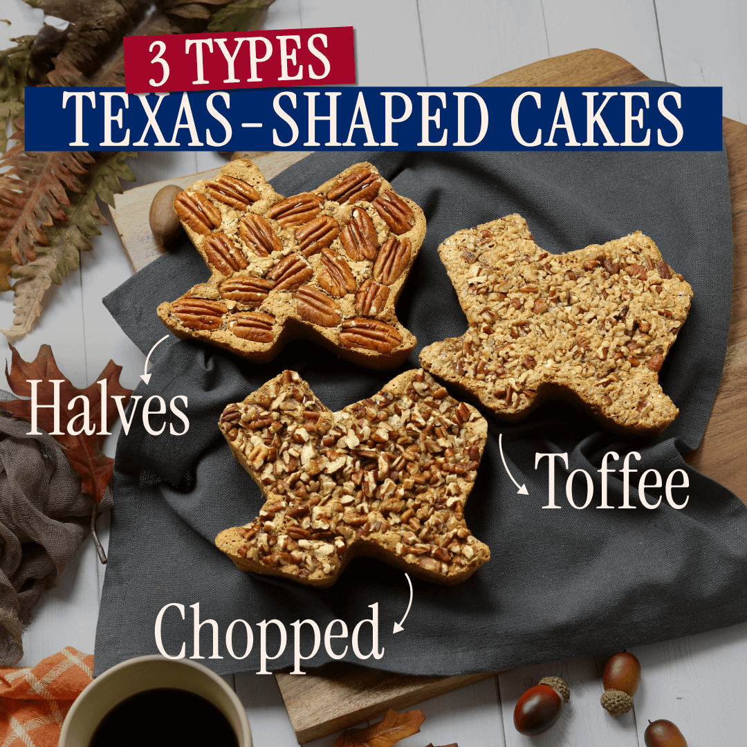 Small Texas Pecan Cakes 3-Pack — Perfect Gift, Ships Nationwide